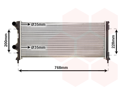 Radiateur Van Wezel 17002250