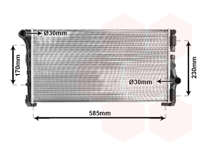 Radiateur Van Wezel 17002279