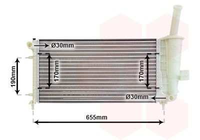 Radiateur Van Wezel 17002281