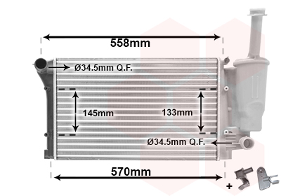 Van Wezel Radiateur 17002291