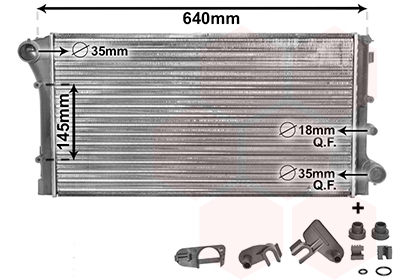 Van Wezel Radiateur 17002295