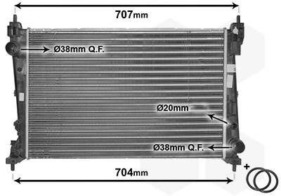 Radiateur Van Wezel 17002312