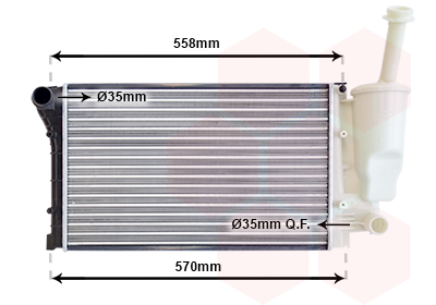 Radiateur Van Wezel 17002368