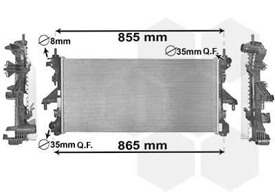 Radiateur Van Wezel 17002398