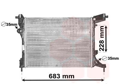 Radiateur Van Wezel 17002413