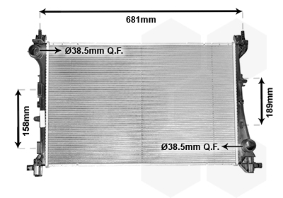 Radiateur Van Wezel 17002420