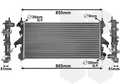 Radiateur Van Wezel 17002453