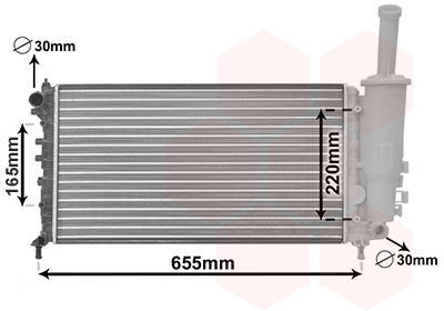 Radiateur Van Wezel 17002999