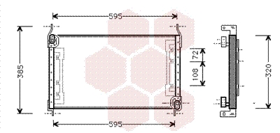 Airco condensor Van Wezel 17005194