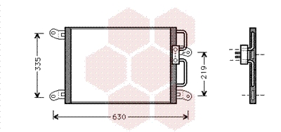 Airco condensor Van Wezel 17005203