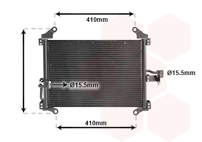 Airco condensor Van Wezel 17005206