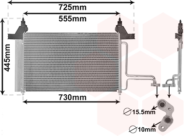 Airco condensor Van Wezel 17005253