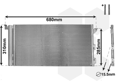 Van Wezel Airco condensor 17005293