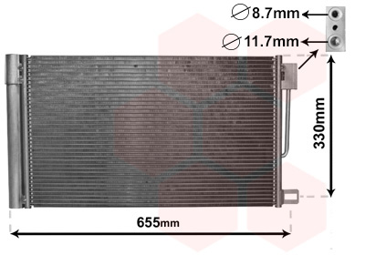 Airco condensor Van Wezel 17005314