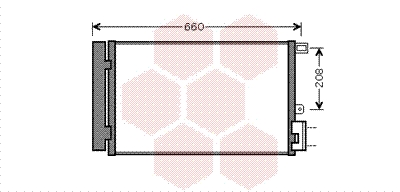 Airco condensor Van Wezel 17005357