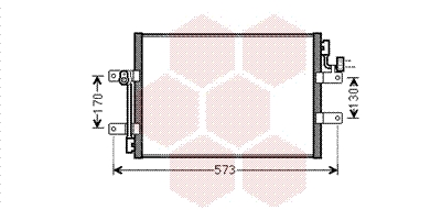 Airco condensor Van Wezel 17005393