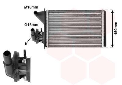 Kachelradiateur Van Wezel 17006087