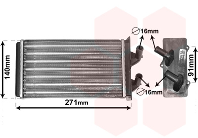 Kachelradiateur Van Wezel 17006186