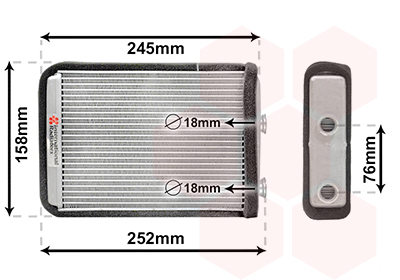 Kachelradiateur Van Wezel 17006220