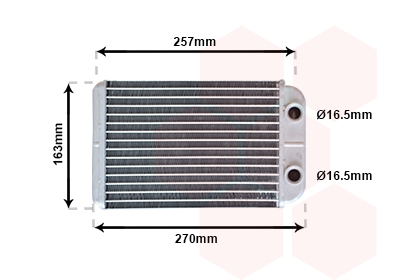 Kachelradiateur Van Wezel 17006254