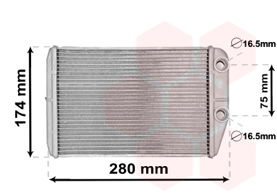 Kachelradiateur Van Wezel 17006410