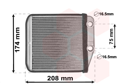 Kachelradiateur Van Wezel 17006416