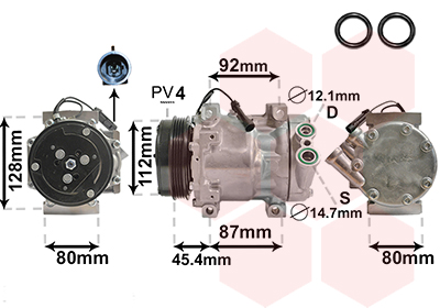 Van Wezel Airco compressor 1700K366