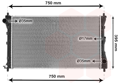 Radiateur Van Wezel 17012711