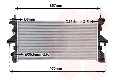 Radiateur Van Wezel 17012717