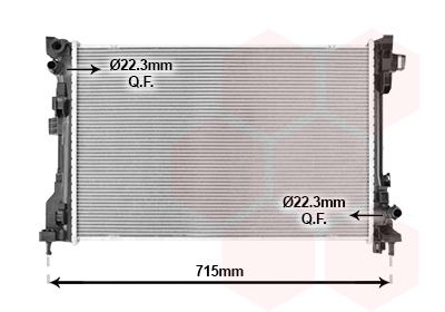 Radiateur Van Wezel 17012722