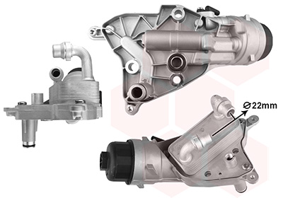 Behuizing, oliefilter Van Wezel 17013715