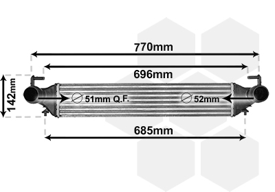 Interkoeler Van Wezel 17014702