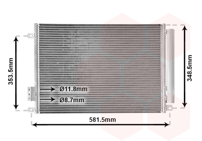 Airco condensor Van Wezel 17015700