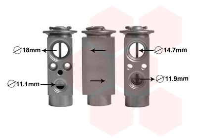 Airco expansieklep Van Wezel 18001380