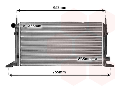 Radiateur Van Wezel 18002078