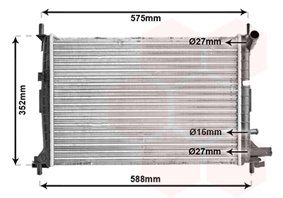 Radiateur Van Wezel 18002220