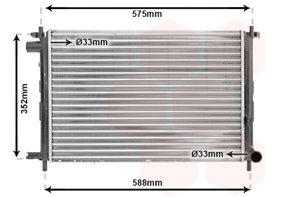 Radiateur Van Wezel 18002224