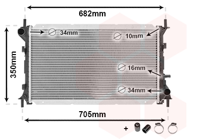 Van Wezel Radiateur 18002265