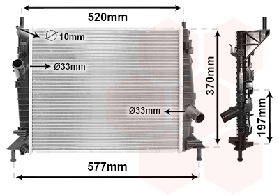 Radiateur Van Wezel 18002368