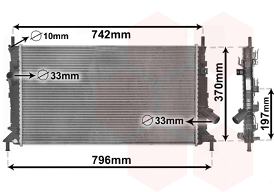 Radiateur Van Wezel 18002369