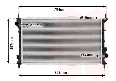 Radiateur Van Wezel 18002381