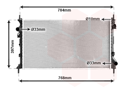 Radiateur Van Wezel 18002382