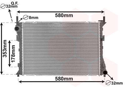 Radiateur Van Wezel 18002400