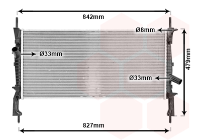 Radiateur Van Wezel 18002405