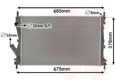 Radiateur Van Wezel 18002408