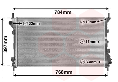 Radiateur Van Wezel 18002411