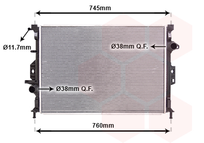 Radiateur Van Wezel 18002424