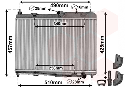 Van Wezel Radiateur 18002440