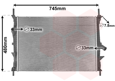 Radiateur Van Wezel 18002589