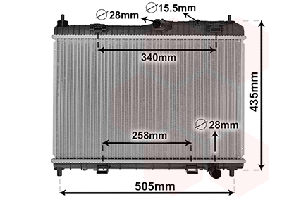 Radiateur Van Wezel 18002605